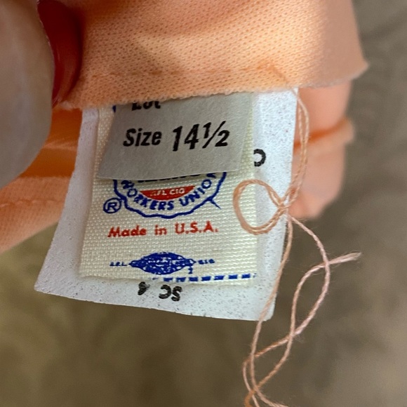 Vintage 70s Grecian Peach Union Label Maxi Hostess Dress - Picture 9 of 11